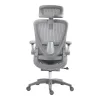 Work chair manager Zenyk mesh in black and white color 63x70x126cm