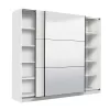 Wardrobe Sierra with Mirror 220 White 217*62.5*210 cm.