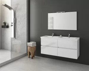 Bathroom Mirror Slim Drop 100