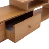 TV stand beech shade with 4 drawers expandable HM2399.01 217,5x30x39cm