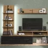 Wall Unit Evora Artisan Oak - Carbon 205x41x173 cm