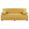 Sofa Bed Velvet Gold 3 Seater EGE 1215  192x74x82Hcm