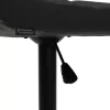 Bar stool Cozi adjustable height black matte metal with PU in black