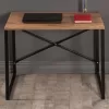 Office desk Zayn in black-walnut color 90x60x70εcm