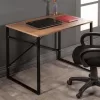 Office desk Zayn in black-walnut color 90x60x70εcm