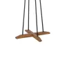 Coat Stand Myra in walnut-black color D40x160cm