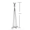 Coat Stand Myra in walnut-black color D40x160cm