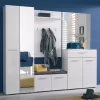 Hallway Cabinet Beny 2K OG White - White Lacquer 60x35x192.5 cm