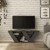 Pipralla TV Stand in anthracite color 110x30x40cm