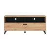 TV Stand Umbria TV 140 Artisan - Black 137x40x57 cm