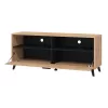 TV Stand Umbria TV 140 Artisan - Black 137x40x57 cm