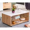 Coffee Table Bert Artisan Oak - White Lacquer 101x60x45 cm