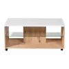 Coffee Table Bert Artisan Oak - White Lacquer 101x60x45 cm