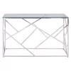 JANA FB98620.01 CONSOLE TABLE WITH GLASS AND CHROME BASE 120X40X78Y EK.