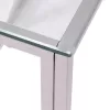 JANA FB98620.01 CONSOLE TABLE WITH GLASS AND CHROME BASE 120X40X78Y EK.