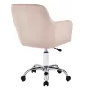 Office chair Xever pink velvet