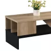 Coffee table Naya natural-anthracite 93x46x43cm