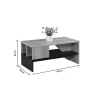 Coffee table Naya natural-anthracite 93x46x43cm