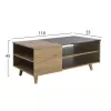 Coffee Table  Jova sonama-grey color 110Χ55Χ45