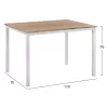 Dining Table PANYA  110x70x76,Sonoma,white legs