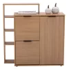 Shoe Cabinet Sonama  with 3 cabinets and column 97,5x29,5x100cm