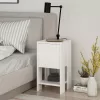 Nightstand Ema in white color 30x30x55cm