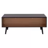 Lounge Table Charleen  Black with natural 100x50x40,5 cm