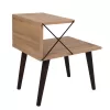 SIDE TABLE/NIGHTSTAND MELAMINE IN NATURAL COLOR 50x40x55Hcm.