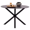 DINING TABLE ROUND SYNTEC  SINTERED STONE BLACK METAL LEGS Φ115x75H