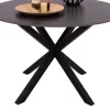 DINING TABLE ROUND SYNTEC  SINTERED STONE BLACK METAL LEGS Φ115x75H