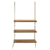 Wall shelf unit Anaba walnut 48,5x12x103cm