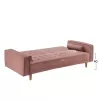 SOFA-BED SALVADOR  VELVET DUSTY PINK 224X88X84cm.