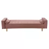 SOFA-BED SALVADOR  VELVET DUSTY PINK 224X88X84cm.