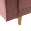 SOFA-BED SALVADOR  VELVET DUSTY PINK 224X88X84cm.