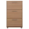 SHOE CABINET DAVINA MELAMINE  3 LEVELS NATURAL COLOR 62Χ24Χ110Hcm.