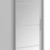 Wardrobe with 2 sliding doors Elodie with mirror white 160x61x216cm