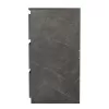 Chest of drawers Cindy 6 drawers marble gray 120x40x75cm