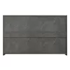 Chest of drawers Cindy 6 drawers marble gray 120x40x75cm