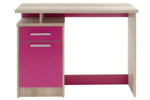 Office table Looney with drawers  in castillo-pink colour 100x55x75cm