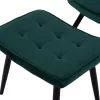 armchair CRAWLEY, footstool, cypress green velvet