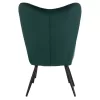 armchair CRAWLEY, footstool, cypress green velvet