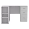 Polina corner desk color white 120x100x75cm