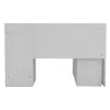 Polina corner desk color white 120x100x75cm