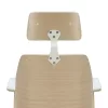 Manager office chair Fern PU white-natural wood