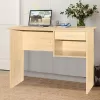 Work desk-chest of drawers Michael natural 88x45x72cm