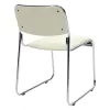 Mid -back office visitor chair Corina PVC ecru