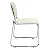 Mid -back office visitor chair Corina PVC ecru