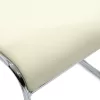 Mid -back office visitor chair Corina PVC ecru