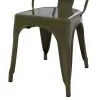 ΚΑΡΕΚΛΑ ΜΕΤΑΛΛΙΚΗ MELITA ΣΕ DARK OLIVE GREEN 43x50x82Y εκ.