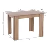 KITCHEN TABLE  KELVIN SONOMA OAK110x80x77Yec.